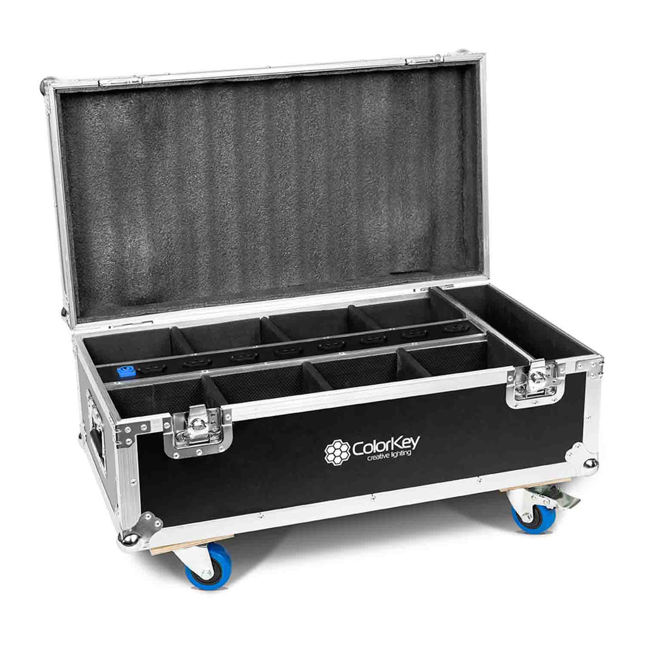 Colorkey CKU-9078, 8-PC Charging Road Case for Airpar Hex 4