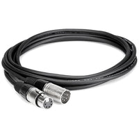 Thumbnail for Hosa DMX 5-Pin XLR Male to 5-Pin XLR Female Extension Cable - 3'