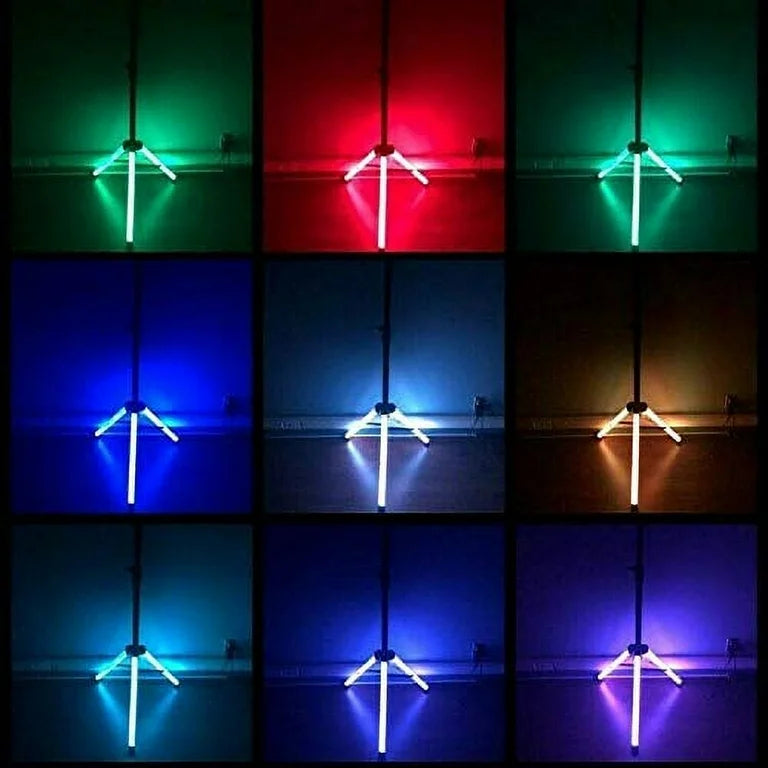 2 MR DJ Color Stand LED Speaker Stand Tripod With LED lighting and IR control