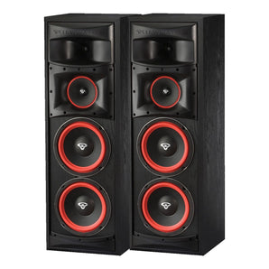 2 Cerwin-Vega XLS-28 Dual 8" 3-Way Home Audio Floorstanding Floor Tower Speaker