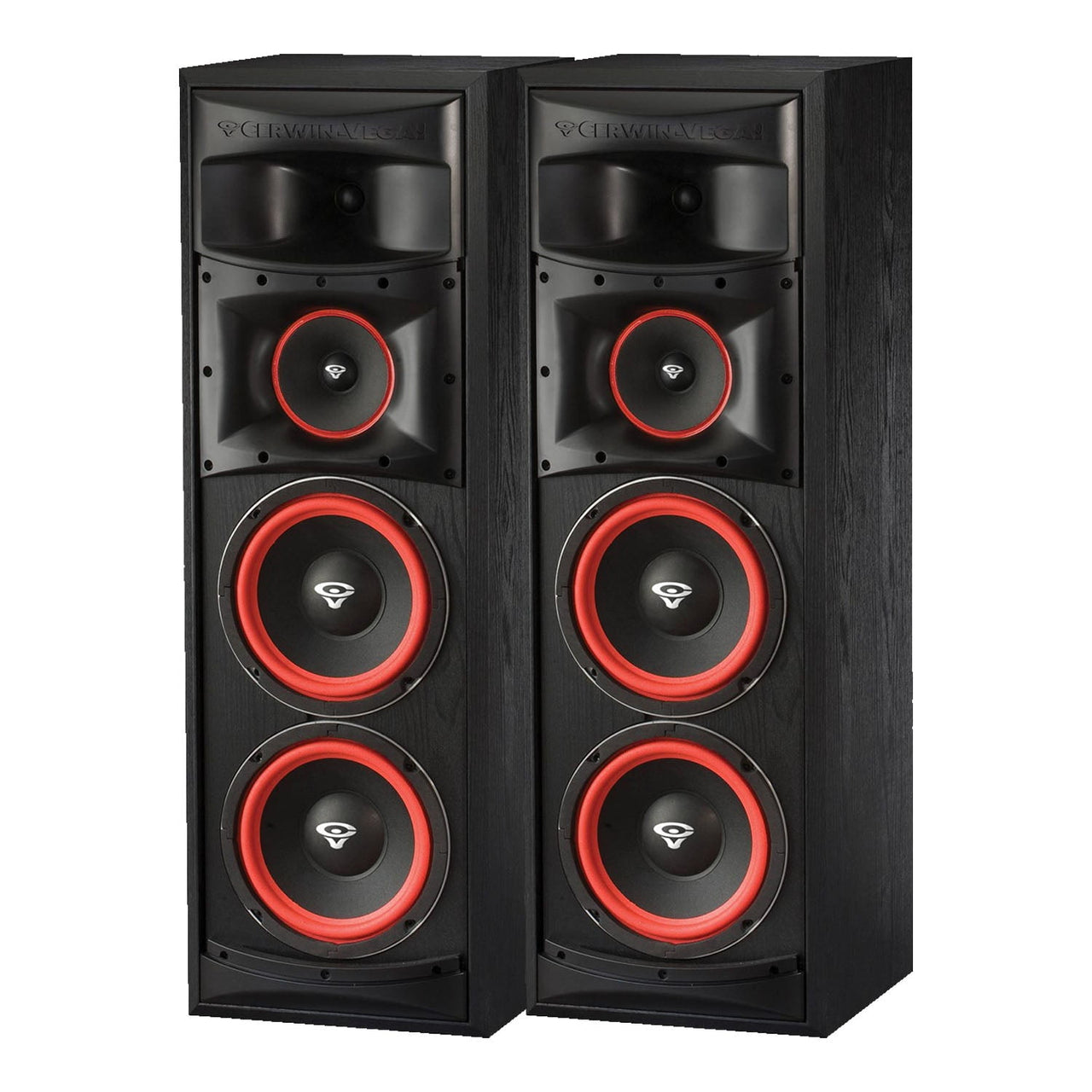 2 Cerwin-Vega XLS-28 Dual 8" 3-Way Home Audio Floor Tower Speaker