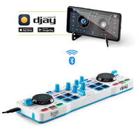 Thumbnail for Hercules DJControl Mix Blue Bluetooth Wireless Controller for Smartphones