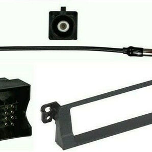 02-05 E46 3-Series Car Stereo Radio Kit Dash Installation Trim+Wiring Harness