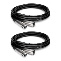 Thumbnail for Hosa MCL-125 Microphone Cable XLR3F to XLR3M (25 Feet) - 2 Pack