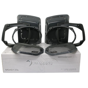 Diamond Audio MSHXM69F2BKLK13 Cut In Speaker Lid Kit with HXM69F2BK (2Ω)