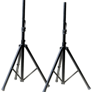 2 PRO Heavy Duty PA DJ Speaker Universal Adjustable Height Tripod Speaker Stands