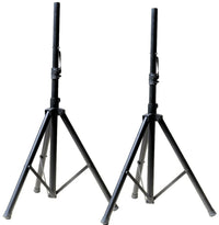 Thumbnail for 2 PRO Heavy Duty PA DJ Speaker Universal Adjustable Height Tripod Speaker Stands