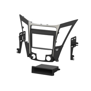 Metra 99-7342 Single/Double-DIN Car Stereo Dash Kit - Compatible Fits for Hyundai Sonata 2011-2014 (w/o NAV)