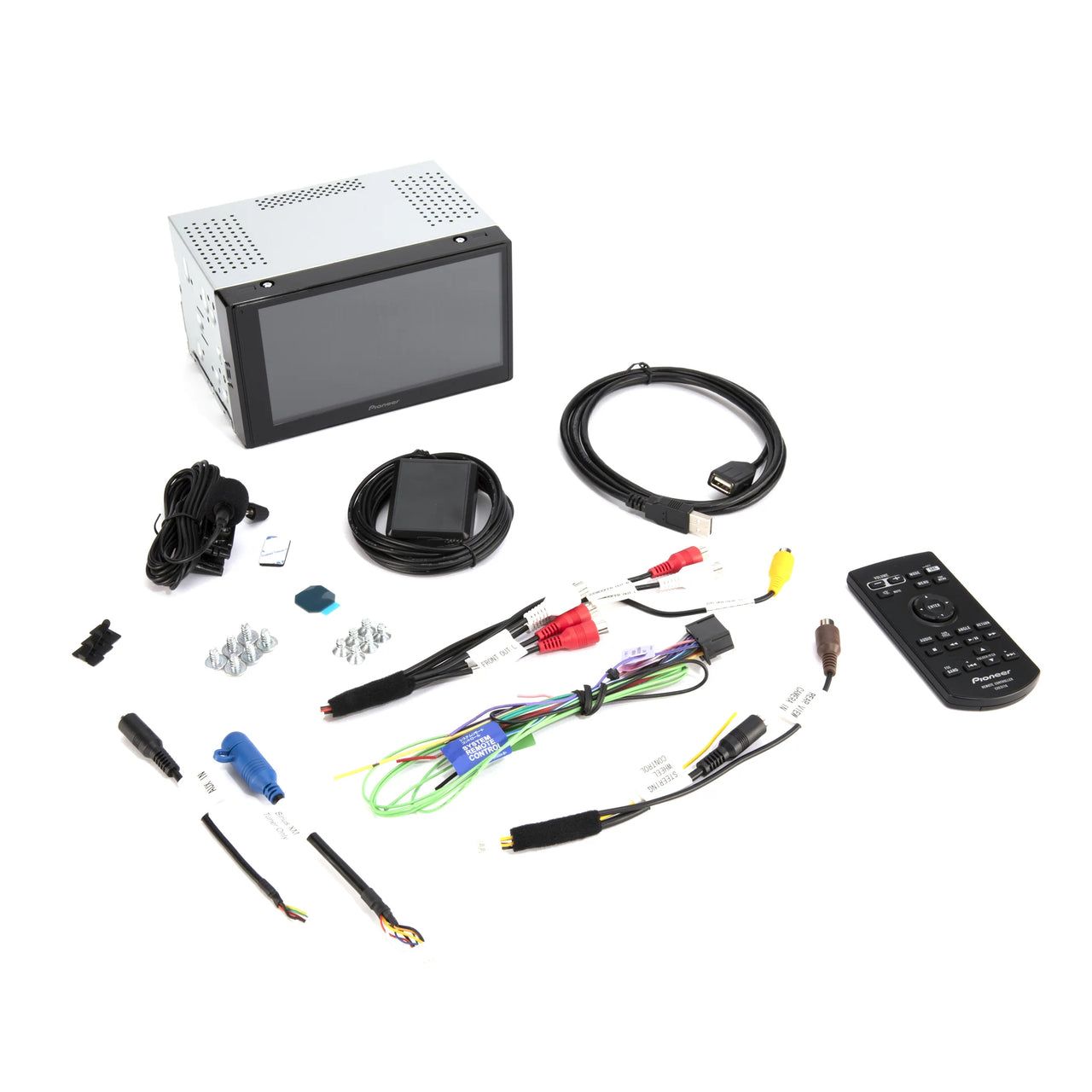 Pioneer DMH-W3050NEX 6.8" Indash Media Receiver Kit Fit 2007-17 Jeep Wrangler