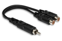 Thumbnail for Hosa YRA-104 Y Cable RCA Male to Dual RCA Female