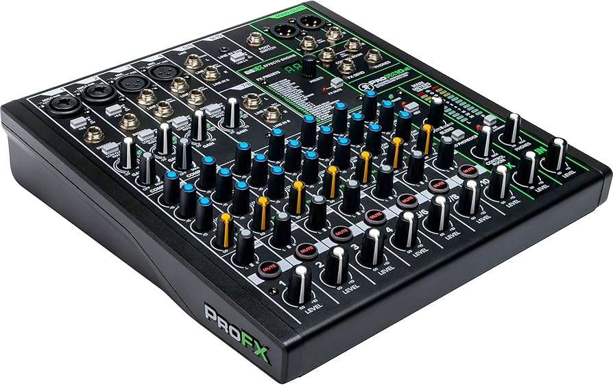 Mackie ProFX10V3 Series, Mixer - Unpowered, 10-Channel w/USB