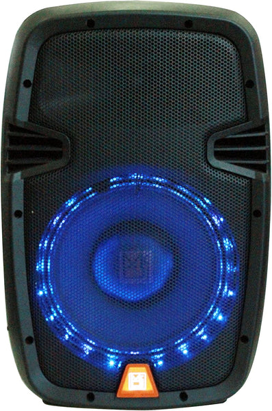 2 Mr Dj PBX1859S 10 Inch 2Way Portable Passive Speaker with LED Accent Lighting