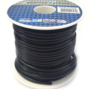 American Terminal ATPW16-100BK 16GA 100' Black Primary Remote Power Ground Wire