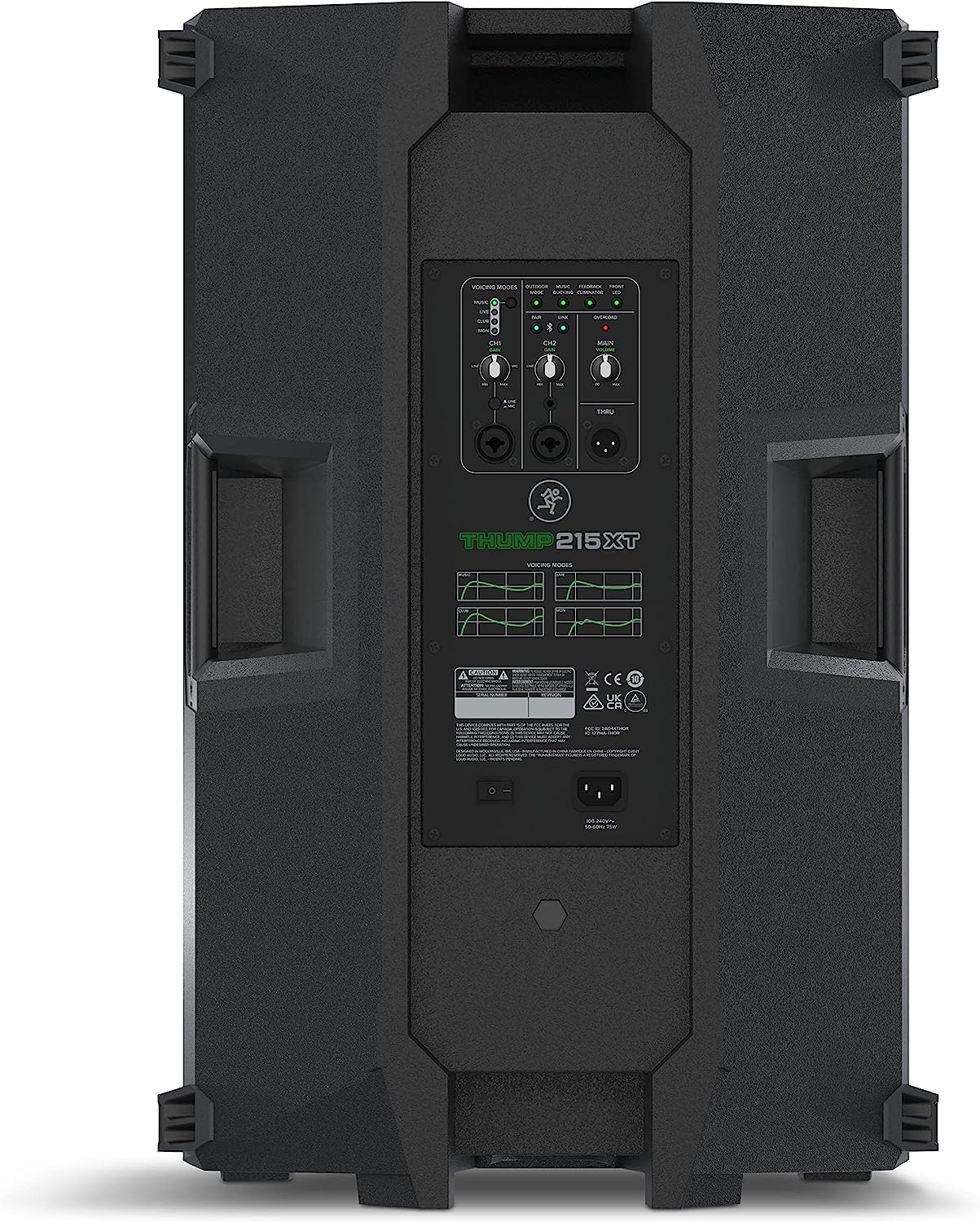 Mackie Thump215XT 15" Powered Loudspeakers with Speaker Stand and an XLR-XLR Cable