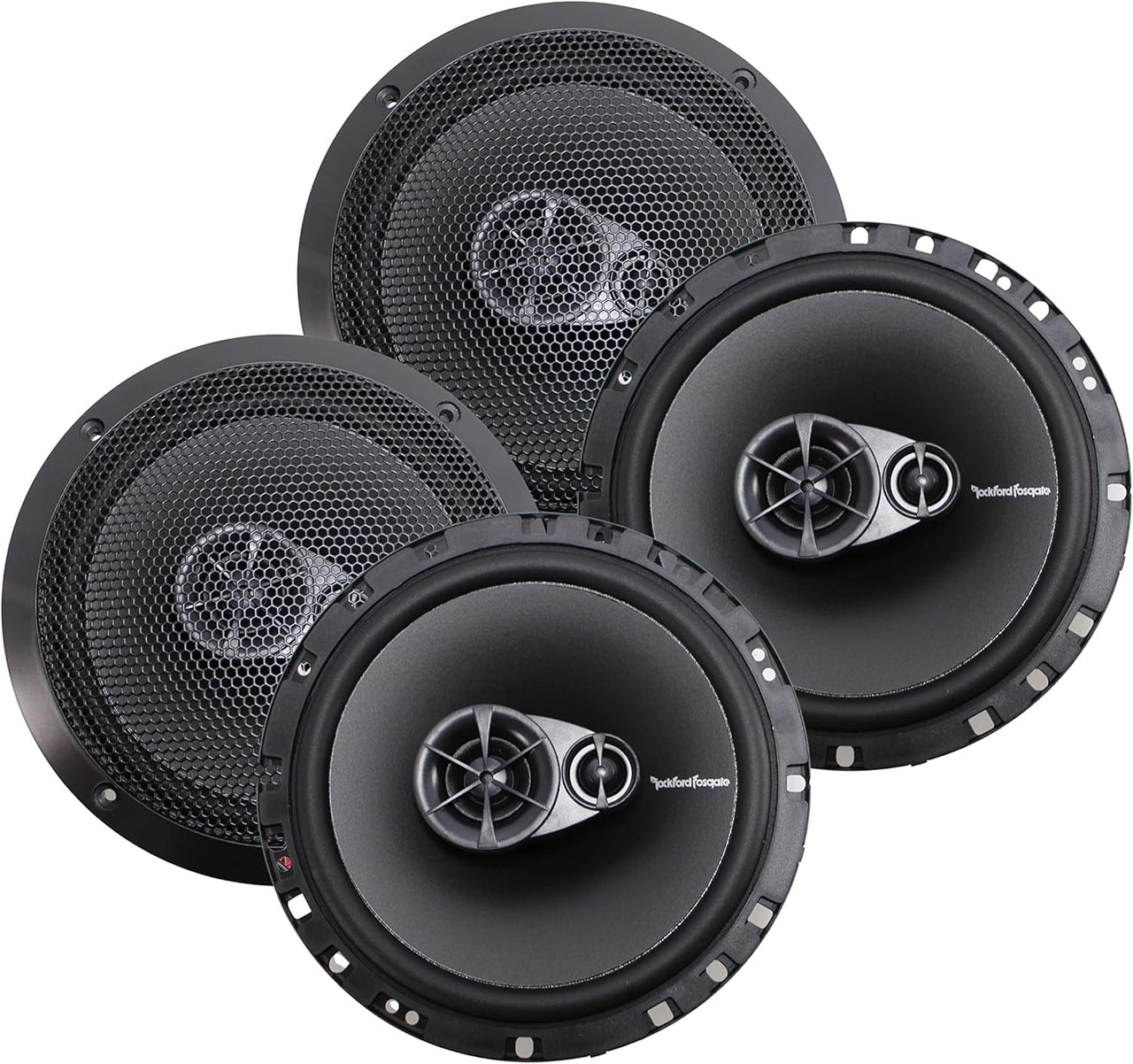4 Speakers Rockford Fosgate R165X3 6.5" 180W 3 Way Car Audio Coaxial Speakers Stereo