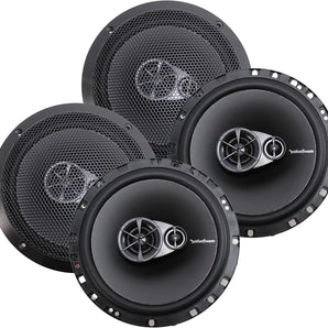 2 Pair Rockford Fosgate R165X3 180W 6.5" coaxial speakers w/ silk tweeters
