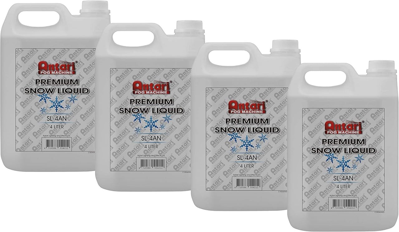 Antari SL-4AN Premium Snow Fluid - 4L Bottle 4 Pack