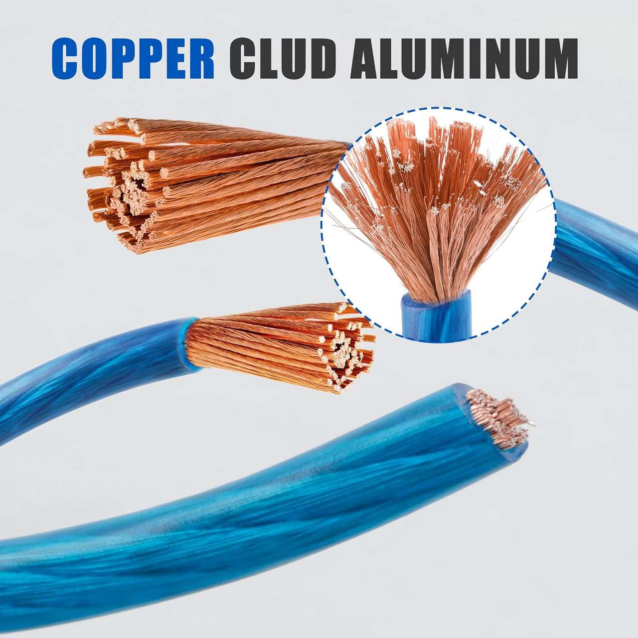 American Terminal ATP8G100BL 8GA 100' Blue Power Ground Wire Car Audio Amplifier Marine Cable