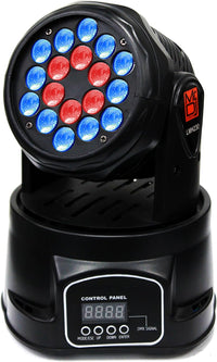 Thumbnail for 2 MR DJ LMH230 100W RGBW 18-LED Moving Head DJ Light