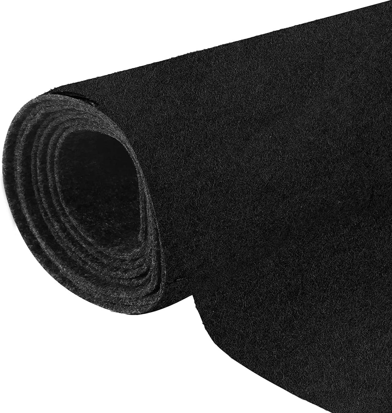 MR DJ DC20BK 20' Black Carpet for Speaker Sub Box RV Boat Marine Car Trunk Liner PA DJ Speaker Upholstery Liner Carpet