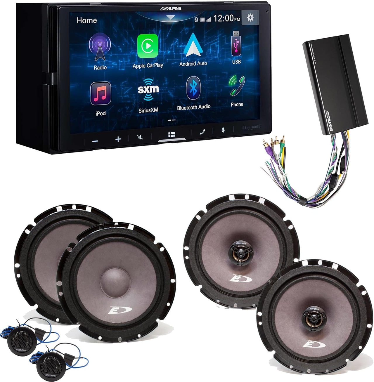 Alpine iLX-W670 Receiver, SXE-1751S 6.5", SXE-1726S, 6.5" & KTA-450 Power Pack