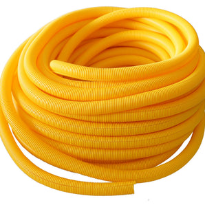MR DJ DSLT34YL 100' 3/4" 19mm Yellow Split Wire Loom Conduit Tubing Sleeve Tube