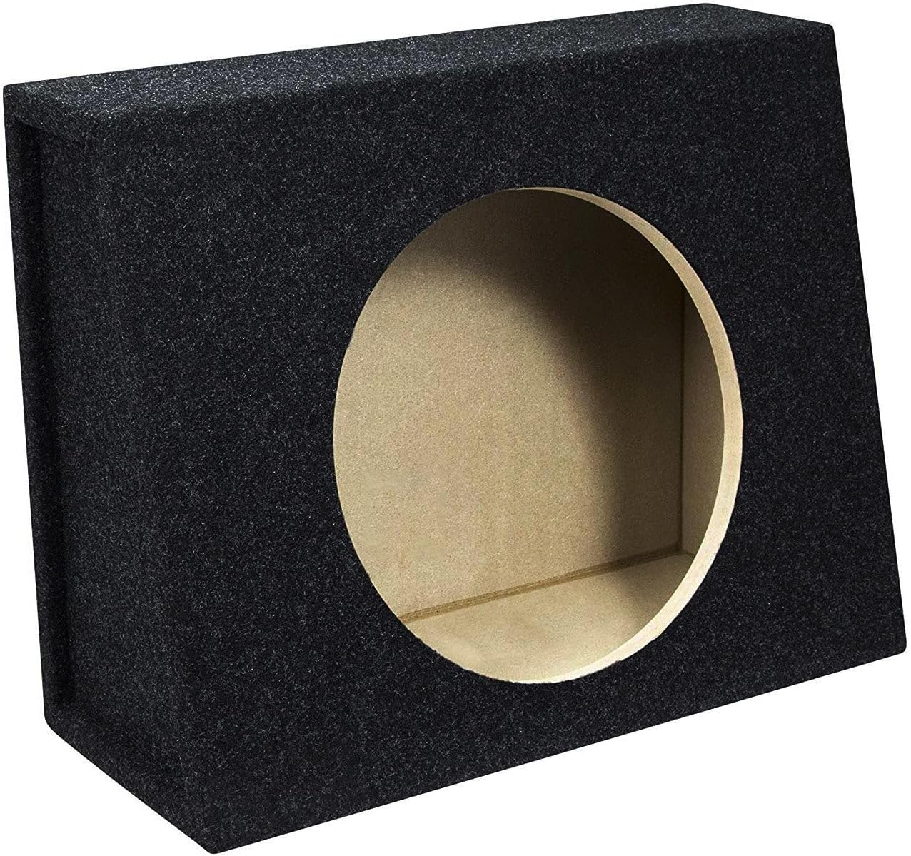 Absolute Single 12" Subwoofer Angled Truck or Hatchback Box Enclosure