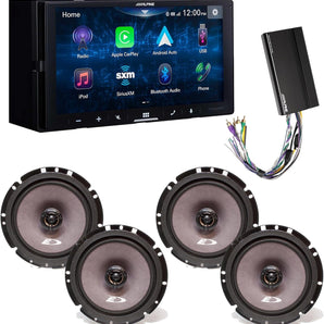 alpine-ilx-w670-digital-receiver-with-speakers-and-amp