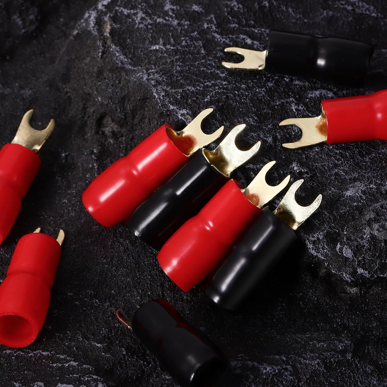 Install Bay US810 Spade Connectors 8Ga #10 5Pr Red/Black