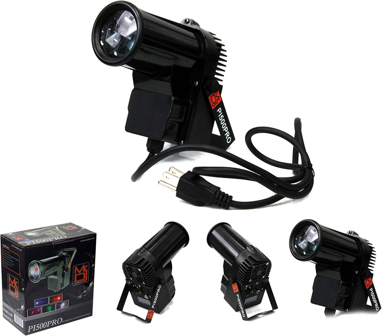 MR DJ PI500PRO 4-in-1 LED LED Quad DMX Mini Spotlight 12W Lighting With DMX For Party Club DJ Disco Bar