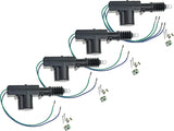 Absolute CDLA-500 car power central lock kit components including remotes, actuators, and installation hardware.