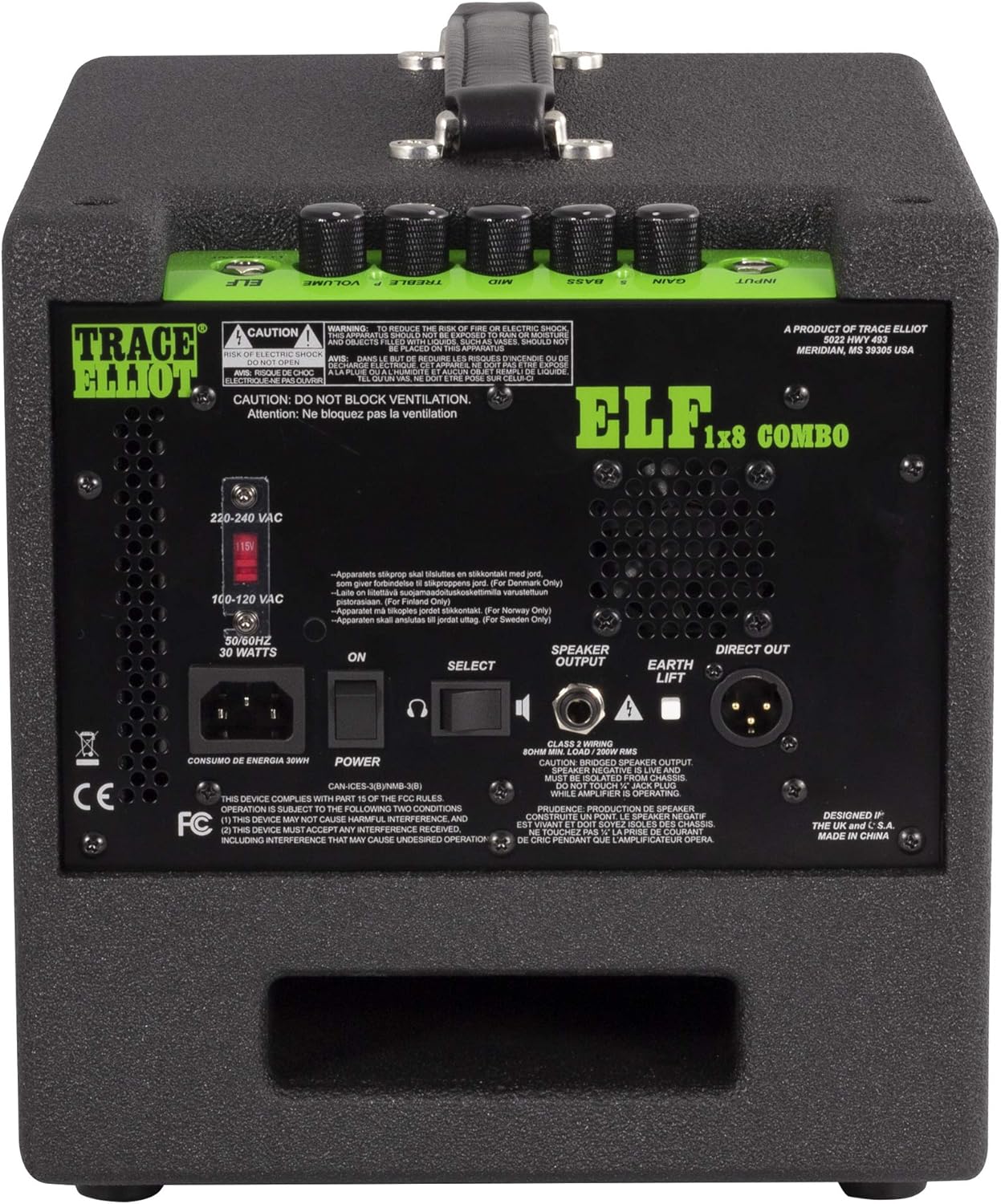 Trace Elliot ELF 200W 1x8 Combo Bass Amplifier