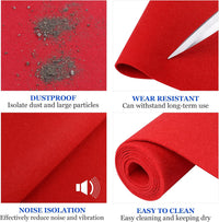 Thumbnail for MR DJ DC20LRD 20' L X 4' W Light Red Carpet for Speaker Subwoofer Enclosure Boxes