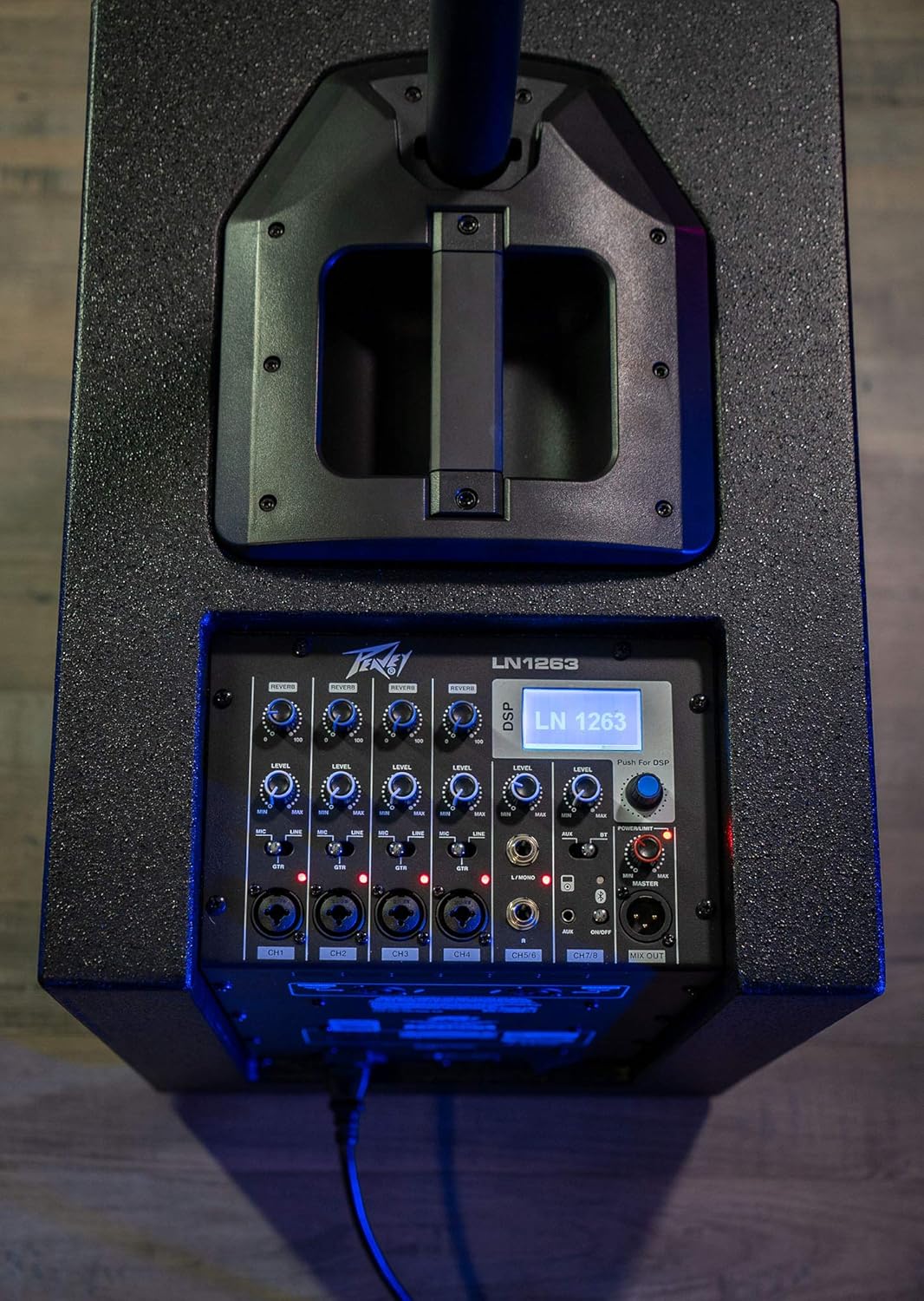 Peavey LN1263 12 Inch Portable 1200W Column Array Loudspeaker with 12 Inch Subwoofer 03618750