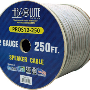 Absolute PROS12250 12 Gauge 250 feet High Performance PRO Spool Speaker Wire