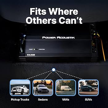 Power Acoustik RZ4-2000DSP 2000W 4-Channel Max Amplifier