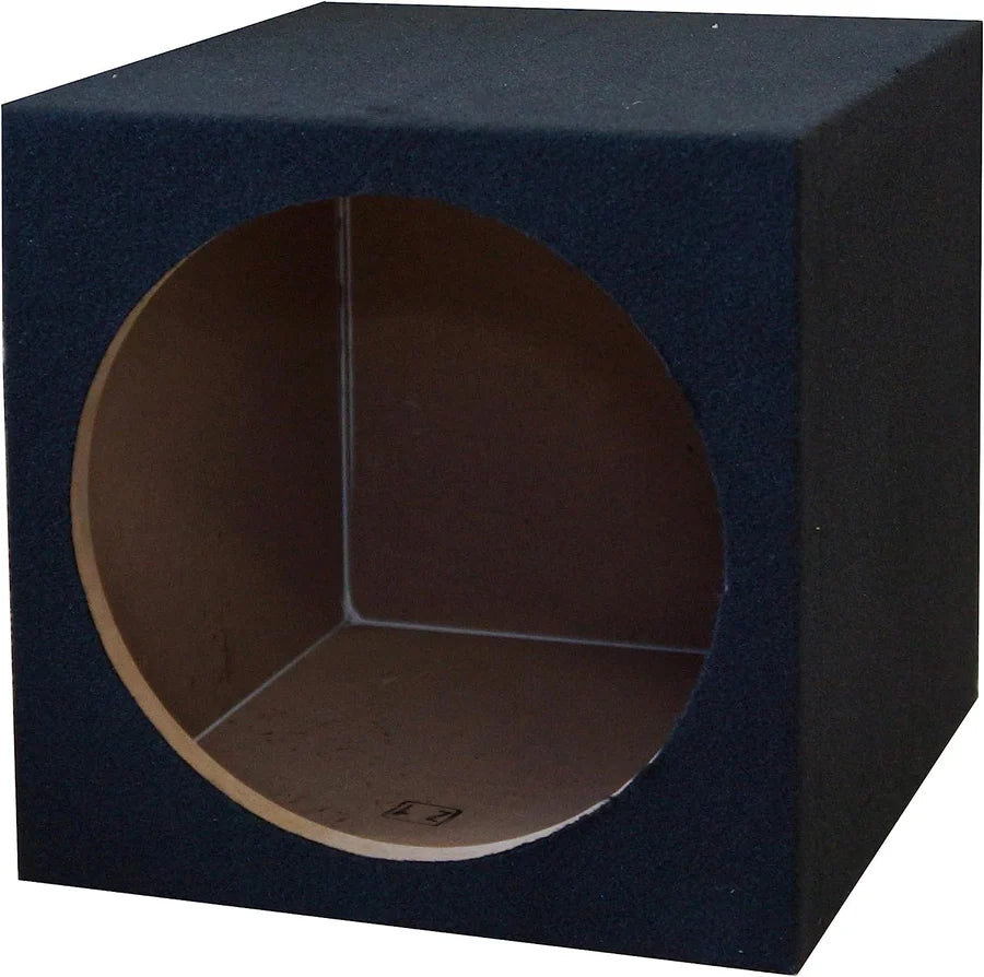 Absolute XS-1000 10" 1500 Watts Single Slim Shallow Subwoofer + Sealed Enclosure Box