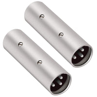 Thumbnail for MR DJ AXLRMM 3-Pin XLR Male to 3-Pin XLR Male Audio Microphone Cable Extension Adapter Connector
