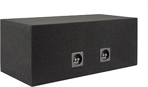 Absolute DSS10 Dual 10" Black Sealed Subwoofer Enclosure Empty Box