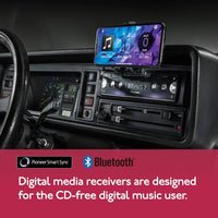 Thumbnail for Pioneer SPH-10BT Single-Din In-Dash Mechless Smart Sync Receiver with Bluetooth