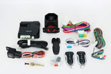 Prestige APS787Z keyless entry remote start system components including receiver, remotes, wiring, and siren.