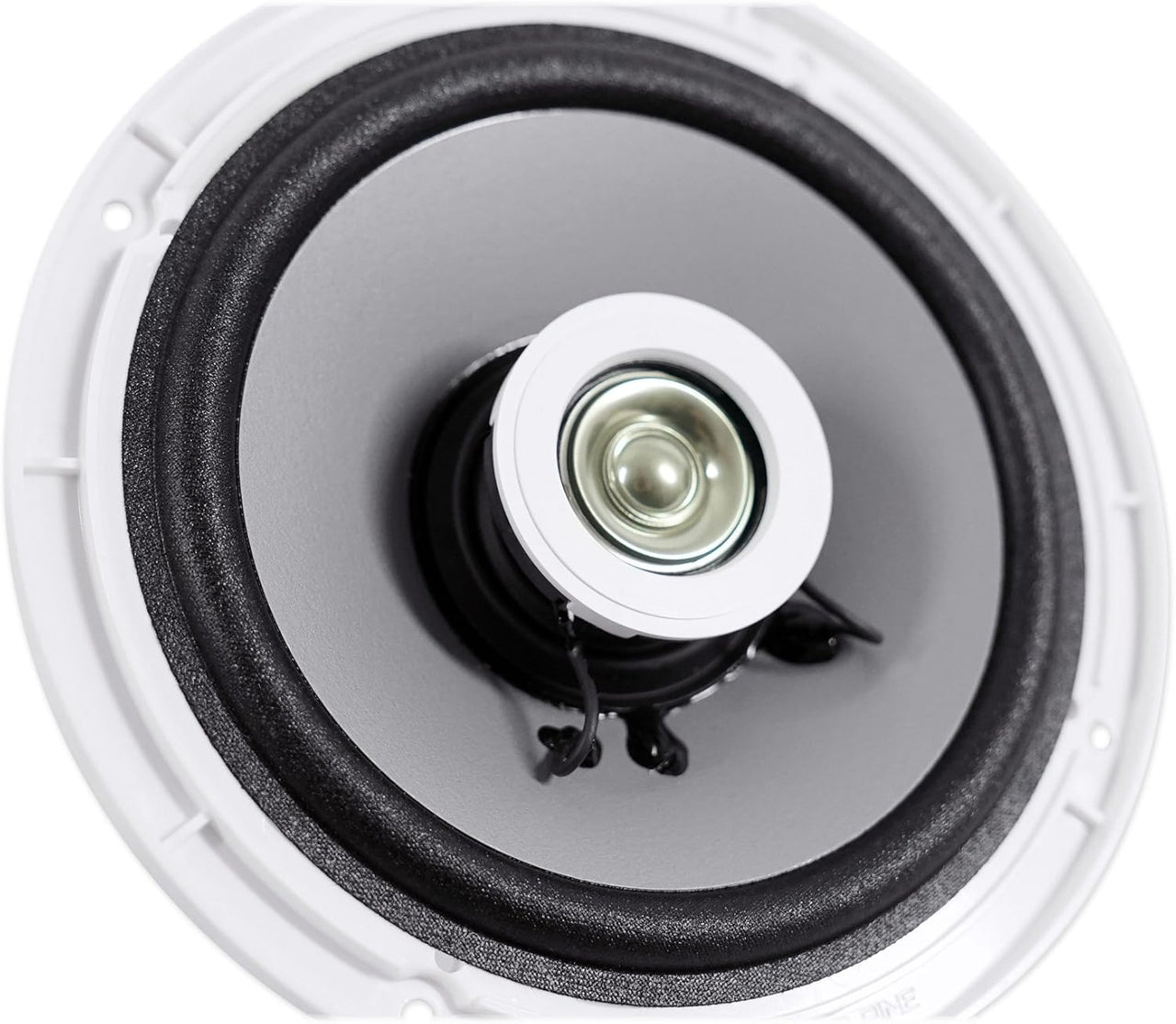 Alpine SPS-M601W 6.5” Coaxial 2-Way Marine Speaker with White Grilles
