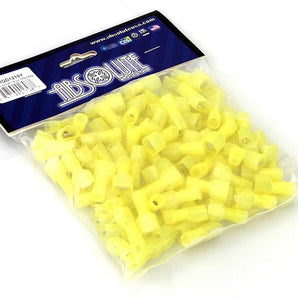100pcs Yellow 12/10-Gauge Economy Nylon male Fully-Insulated Quick Disconnects