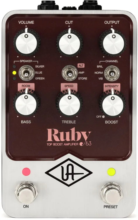Universal Audio UA-RUBY-U Ruby '63 Top Boost Amplifier Pedal