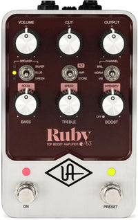 Thumbnail for Universal Audio UA-RUBY-U Ruby '63 Top Boost Amplifier Pedal