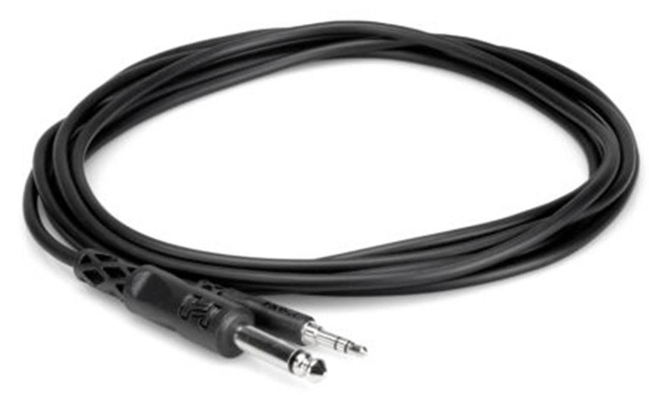 Hosa Stereo Breakout Cable, 3.5 mm Mini Stereo TRS to Dual XLR3M