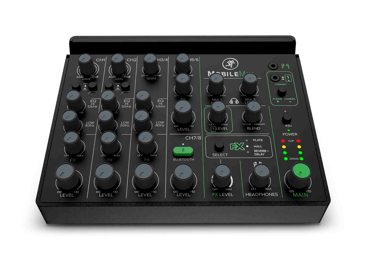 Mackie MobileMix, 8-Channel USB-Powerable Mixer for A/V Production, Live Sound and Streaming