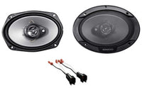 Thumbnail for Kenwood KFC-6966S Rear Factory Speaker Replacement + METRA 72-5600 For 1998-11 Ford Crown Victoria