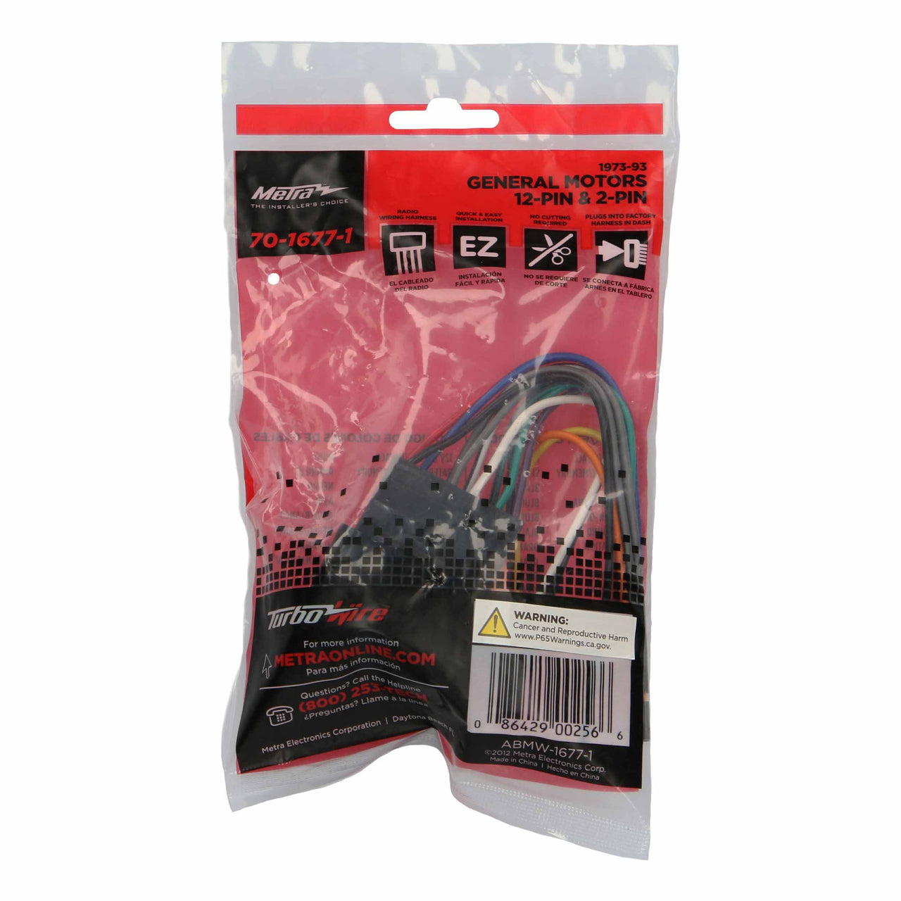 Metra 70-1677-1 Radio Replacement Harness - Compatible Fits for GM 1973-1993