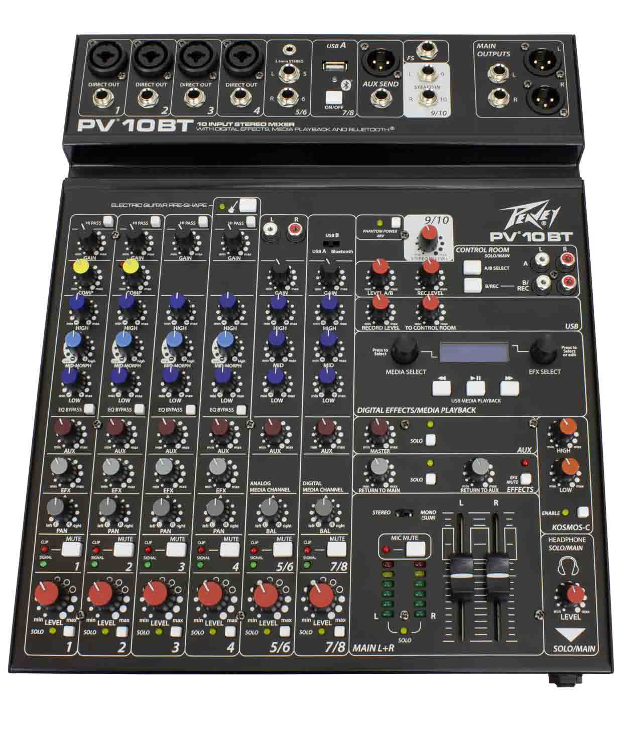 Peavey PV 10 BT, Compact Mixer with Bluetooth